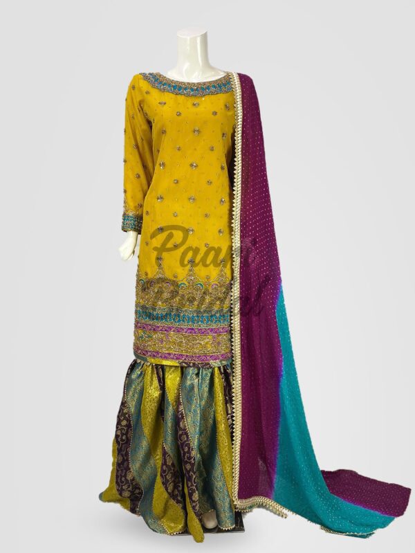 Dhani Magenta Mirage Party Wear Dress - Stylish Gharara