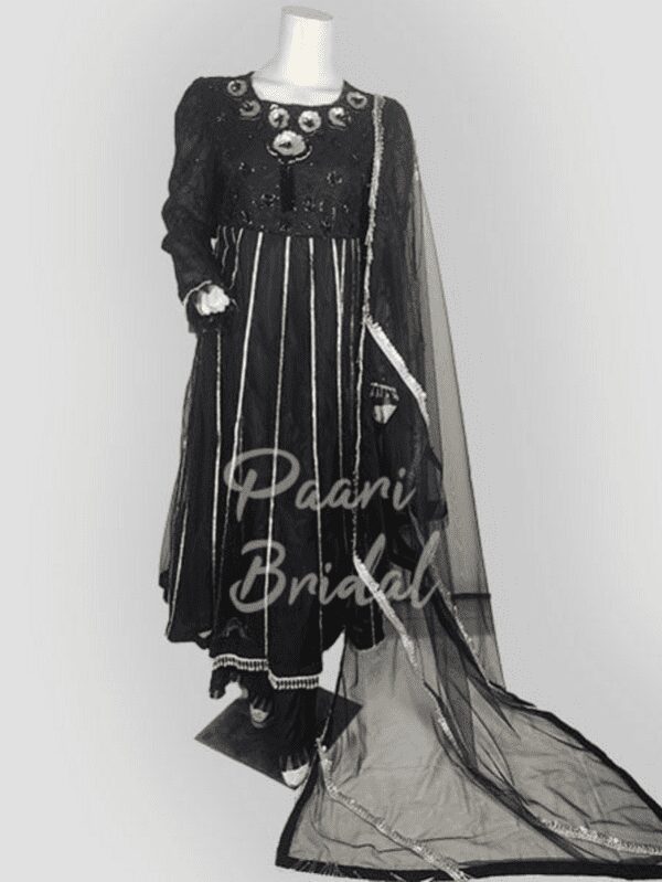 Elegant Maxi Frock Style Organza Cotton for Eid Collection