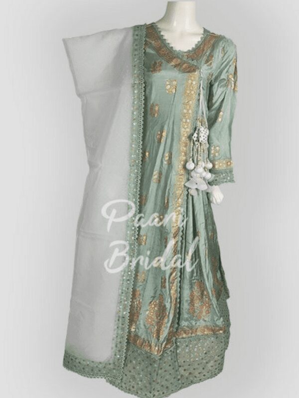 Elegant Cotton Silk Organza Anarkali Maxi for Eid