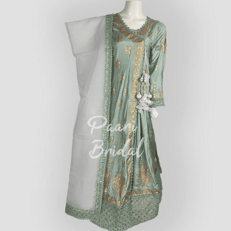 Elegant Cotton Silk Organza Anarkali Maxi for Eid