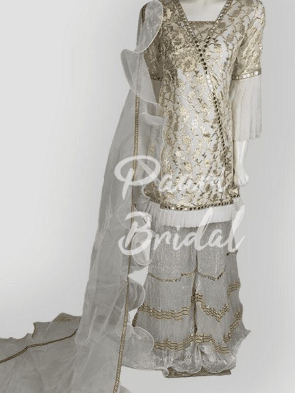 Elegant Organza Umbrella Frill Dupatta for Eid Celebration