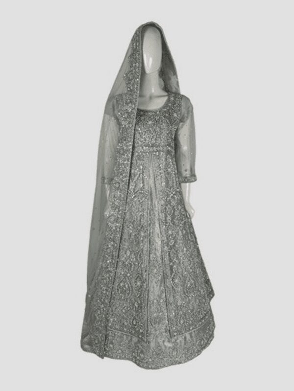 Silver Walima Bridal Double Maxi – Luxury Wedding Dress