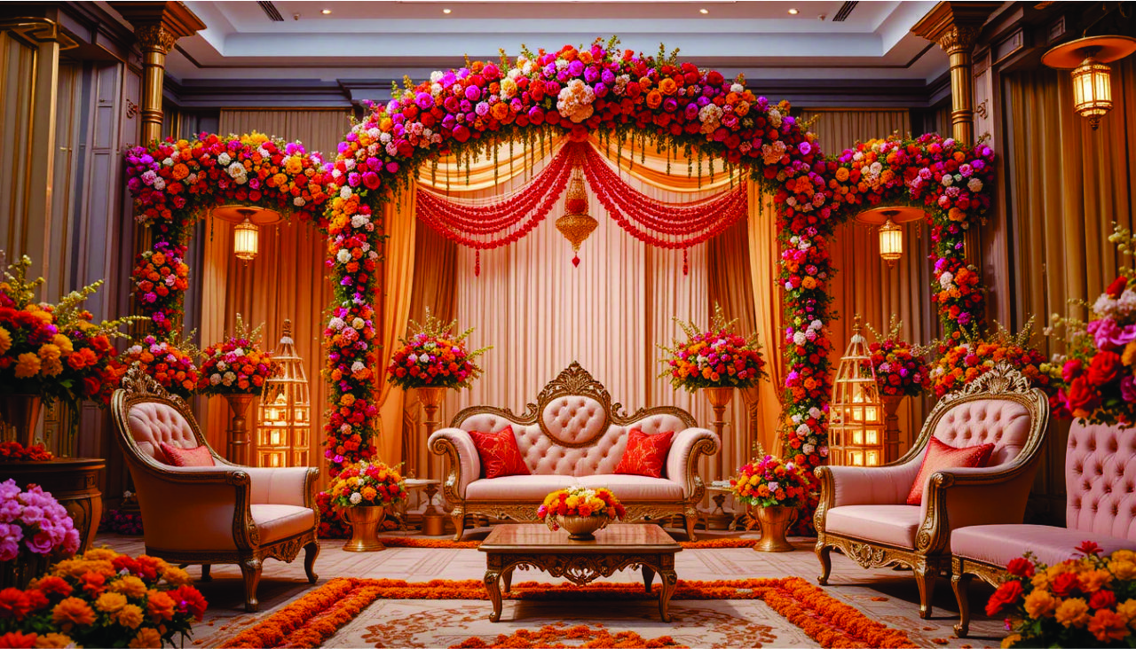 Stunning Flower Arrangements for Pakistani and Indian Weddings