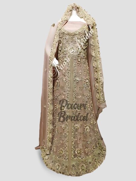 Hik Pink 3D Bunch Maxi Dress for Weddings & Walima