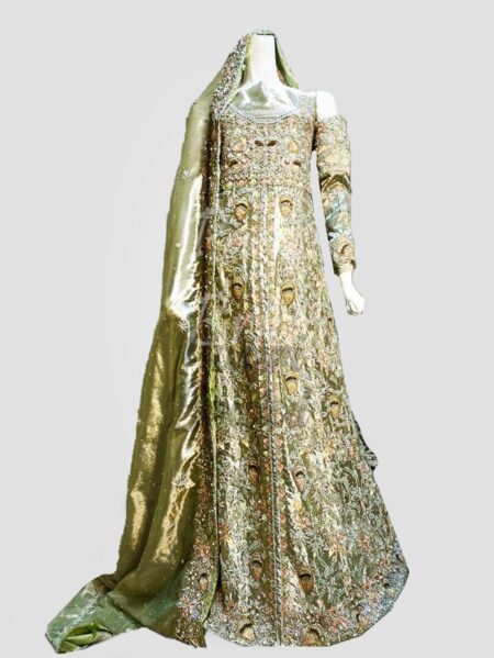 Elegant Rbn Organza Front Open Maxi for Brides