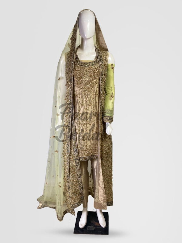 Pista Green Engagement Dress | Elegant & Stunning