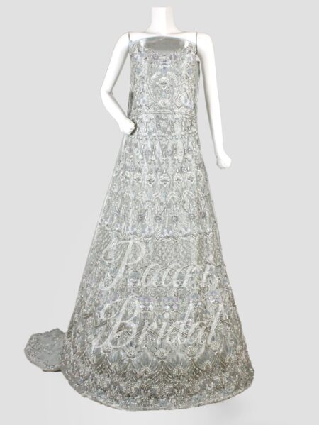 Mint Bliss Walima Bridal Maxi – Elegant & Timeless