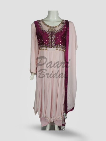 Magenta Pink Party Dress – Elegance Meets Glam!