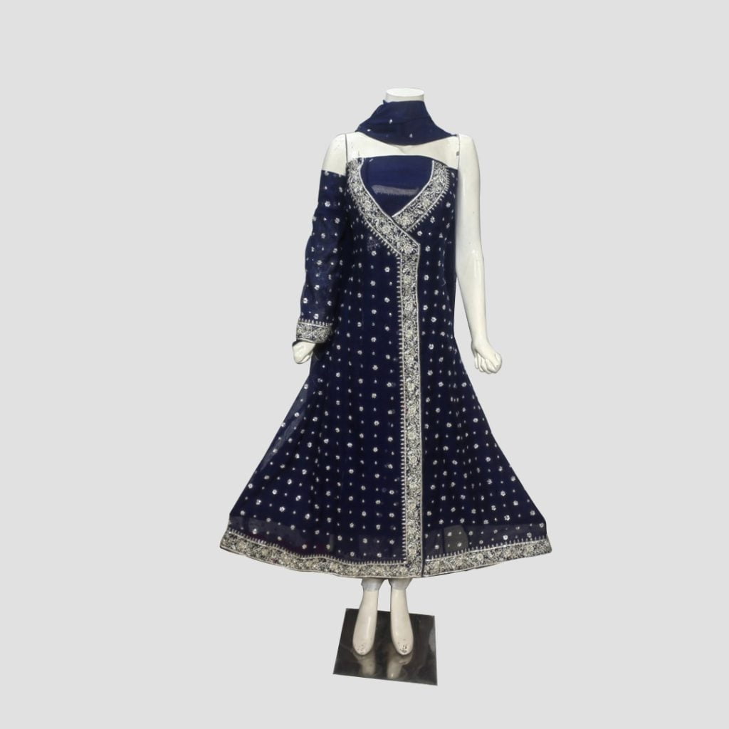 Navy Ink Party Wear Dress