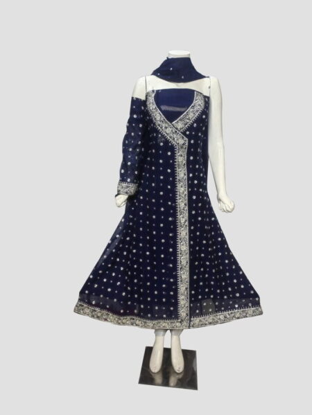 Elegant Navy Blue Party Dress – Stunning Style