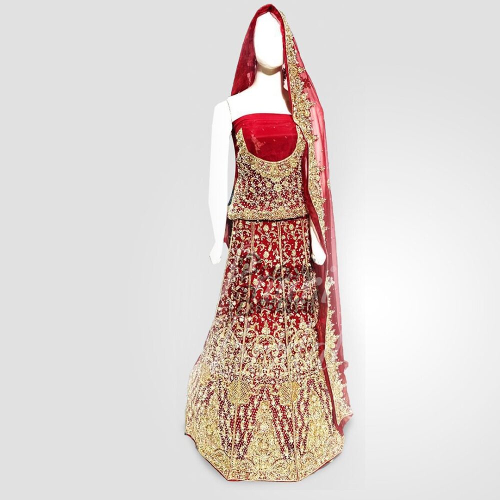 Red Ember Bridal Sharara Dress - Timeless Wedding Elegance