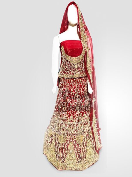 Red Ember Bridal Sharara Dress - Timeless Wedding Elegance