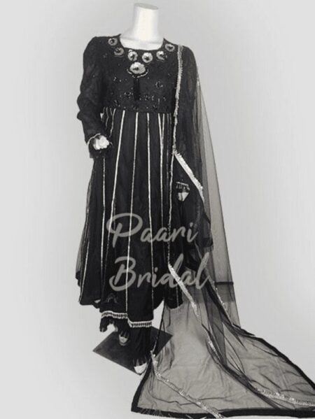 Elegant Maxi Frock Style Organza Cotton for Eid Collection