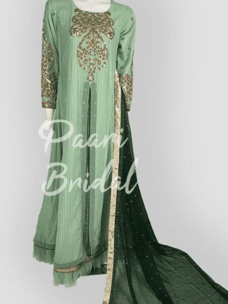 Elegant Upper Maxi with Dupatta Contrast & Inner Banarsi