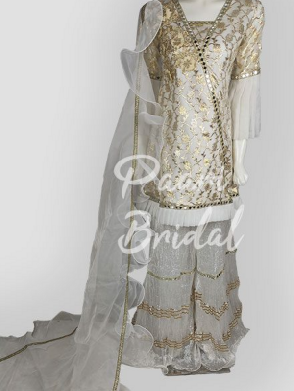 Elegant Organza Umbrella Frill Dupatta for Eid Celebration