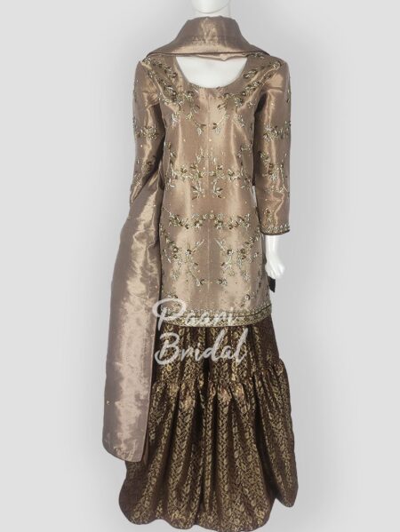 Tissue Organza Banarsi Gharara Set – Elegant Party Wear