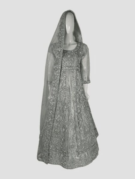 Silver Walima Bridal Double Maxi – Luxury Wedding Dress