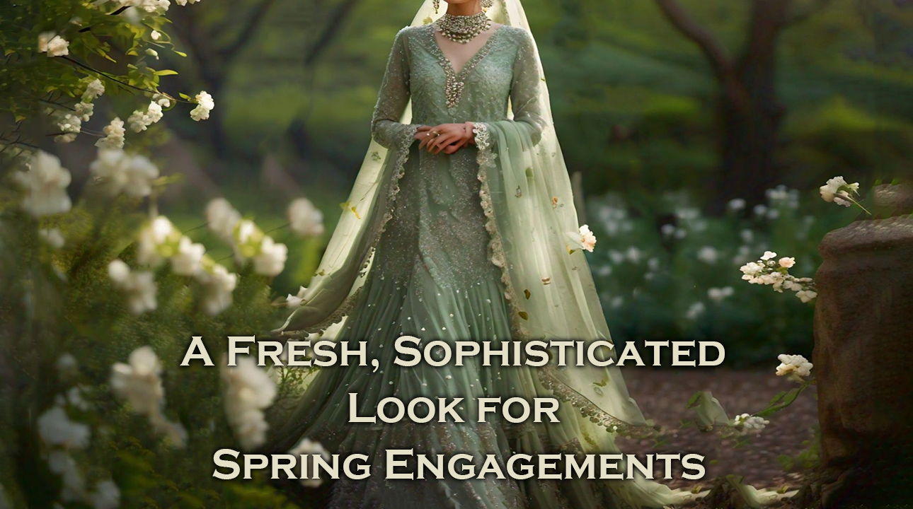 Engagement Dress for Spring Garden Theme