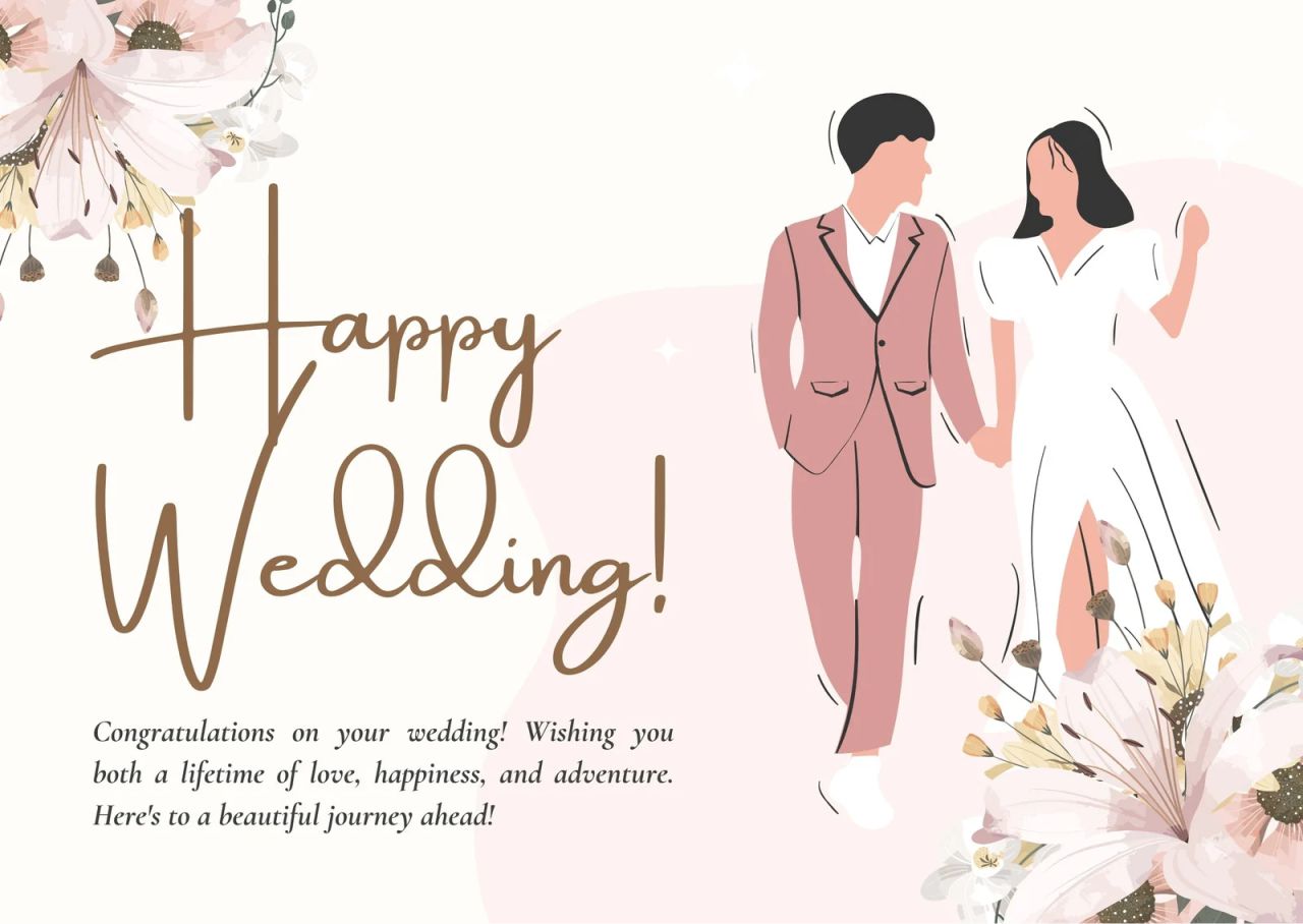 Best Wedding Wishes for Card to Warm the Couple's Hearts