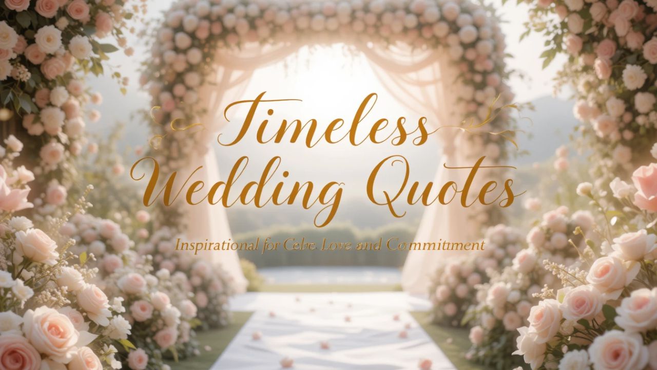 Timeless Wedding Quotes Inspirational for Celebrating Love and Commitment