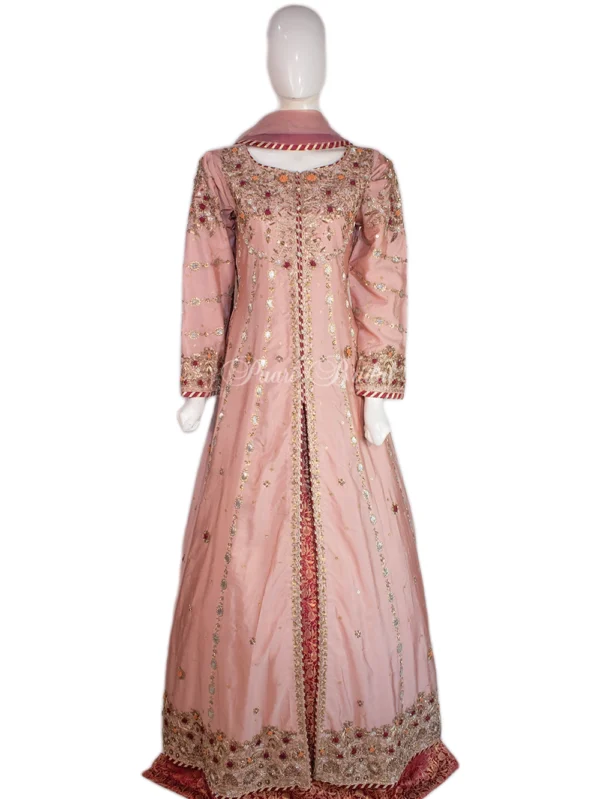 Tea Pink Bridal Maxi – Antique Elegance for Walima!