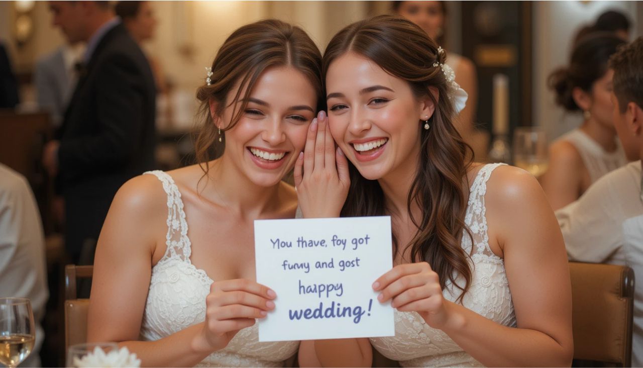 Lighthearted Messages to Add a Smile to Her Big Day