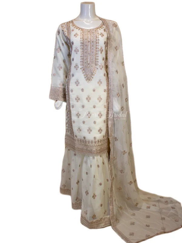 Multi Chiffon Garara Suit – Elegance Meets Glamour!