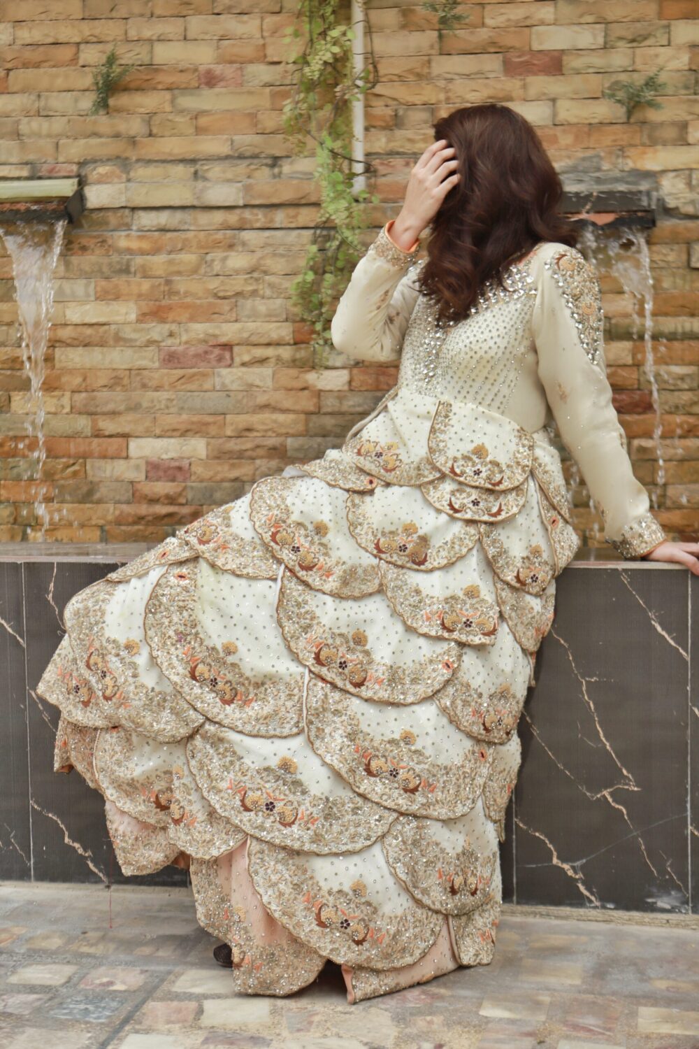 Walima Bridal Maxi – White Sunset Elegance