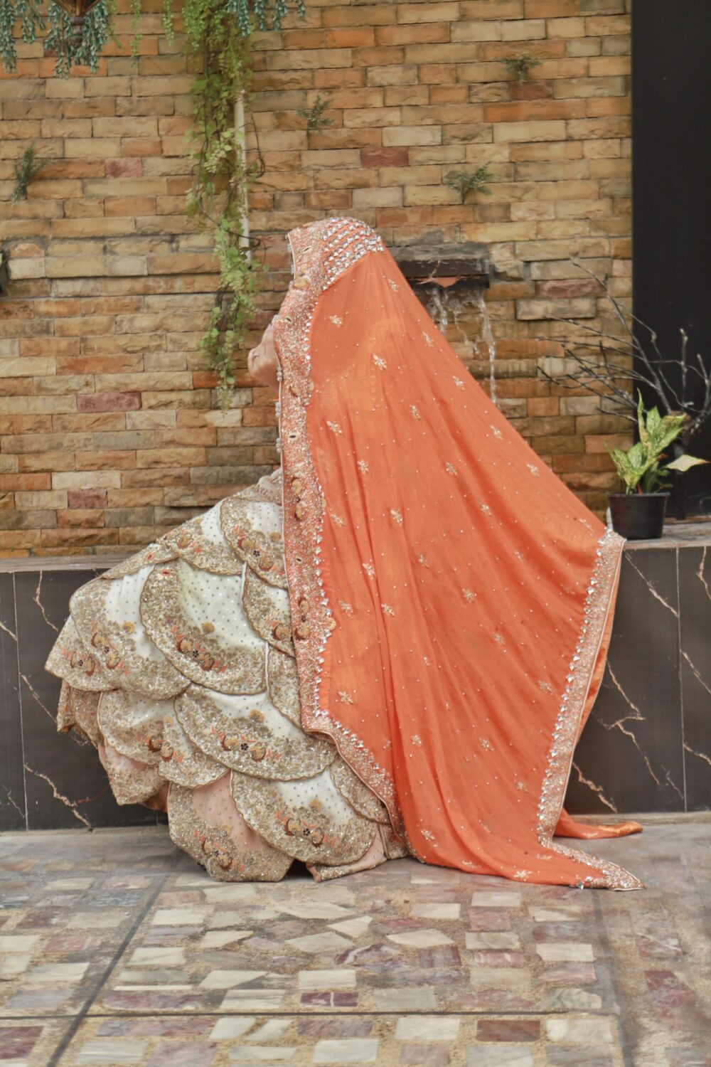 Walima Bridal Maxi – White Sunset Elegance - Image 4