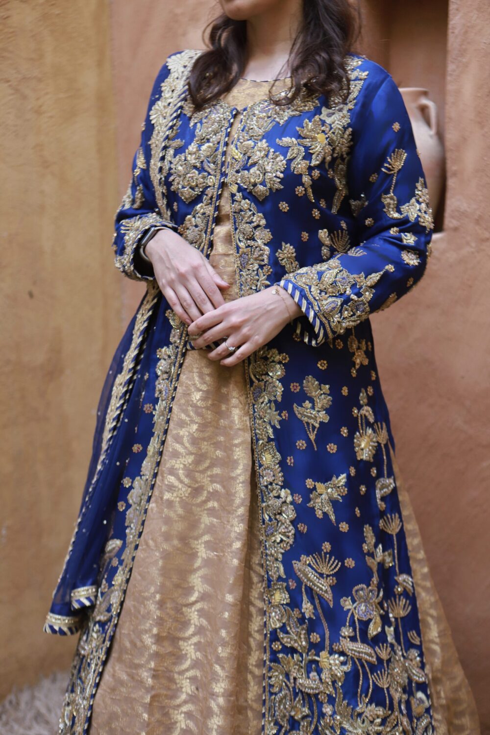 Royal Radiance – Blue Engagement Gown - Image 3