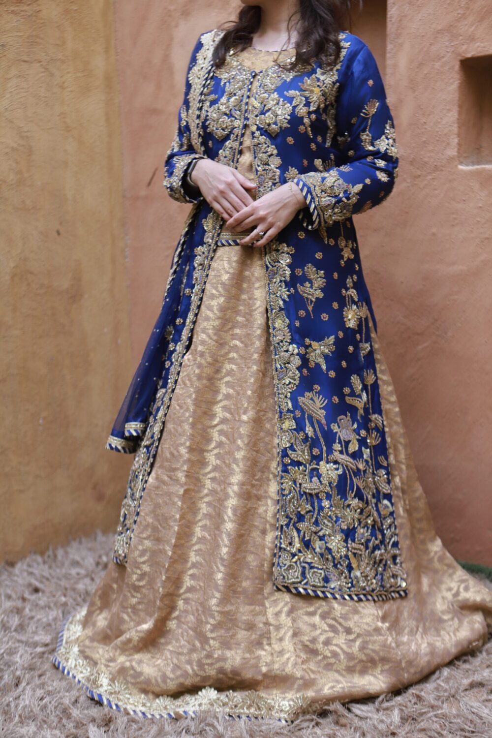 Royal Radiance – Blue Engagement Gown