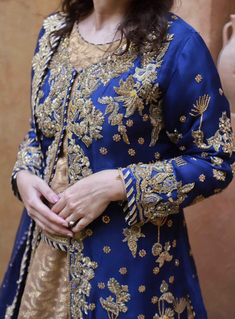Royal Radiance – Blue Engagement Gown - Image 5