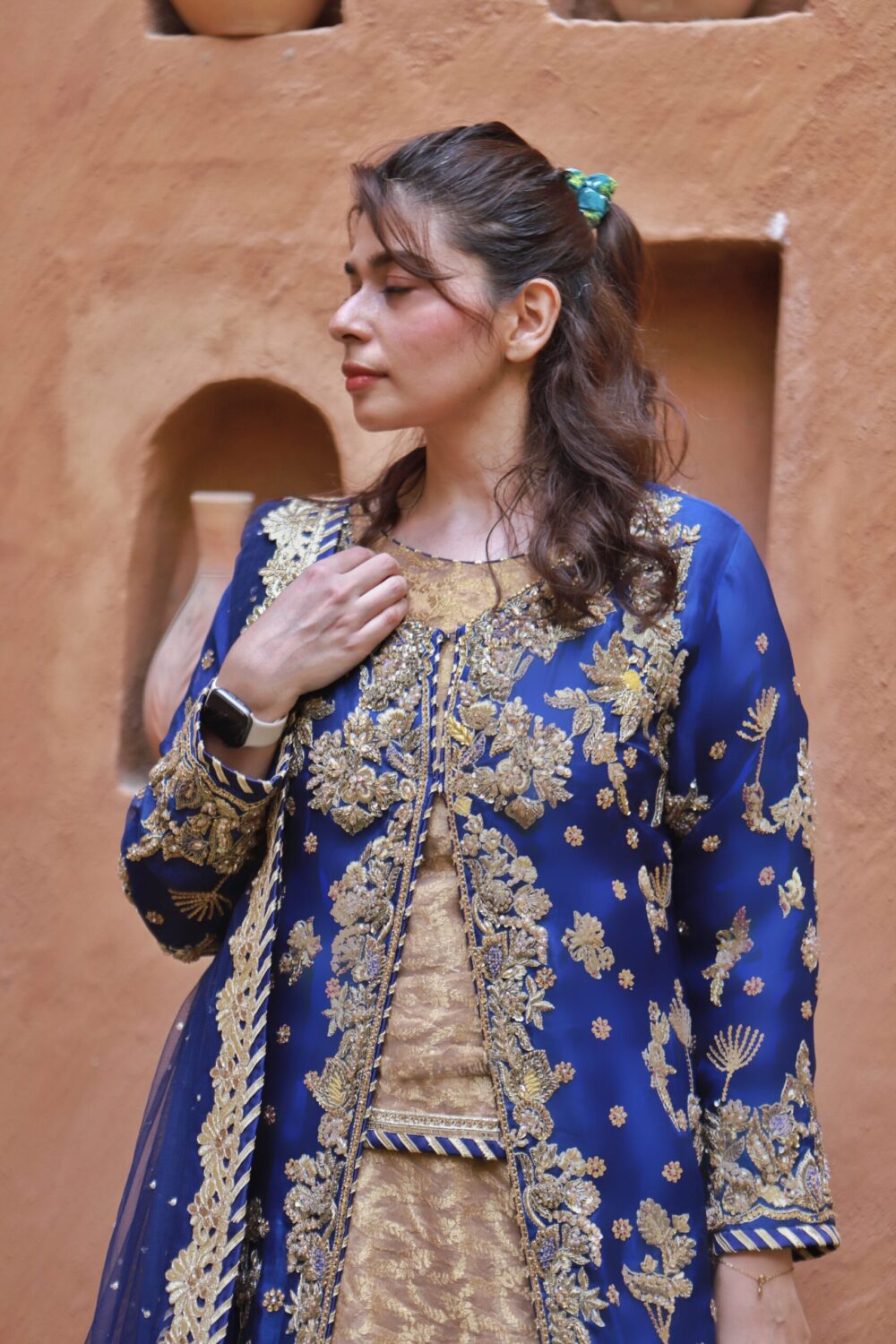 Royal Radiance – Blue Engagement Gown - Image 6