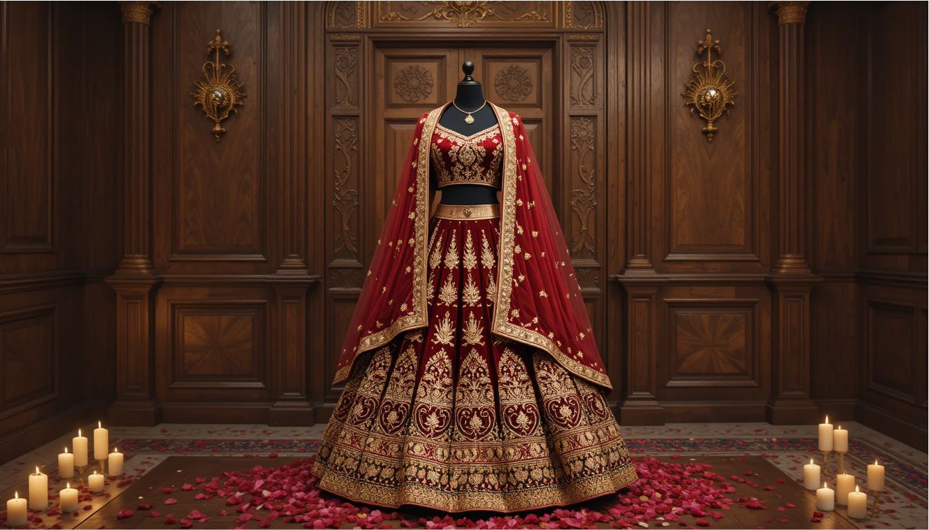 The Graceful Lehenga – A Blend of Royalty and Romance
