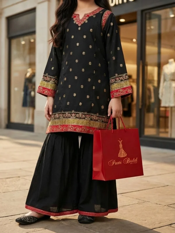 Black Kurta Gharara